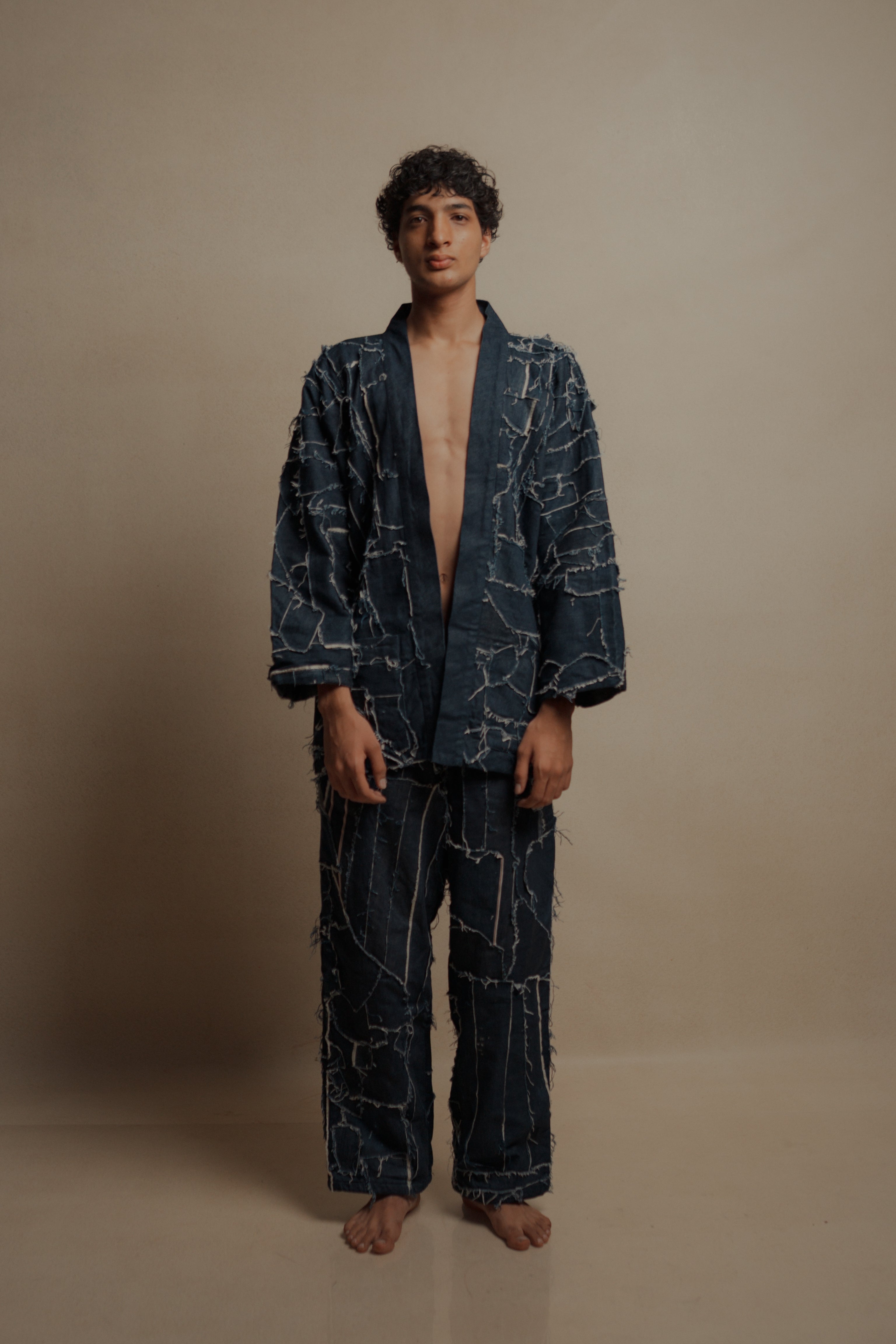 Upcycled Denim Patchwork Pant