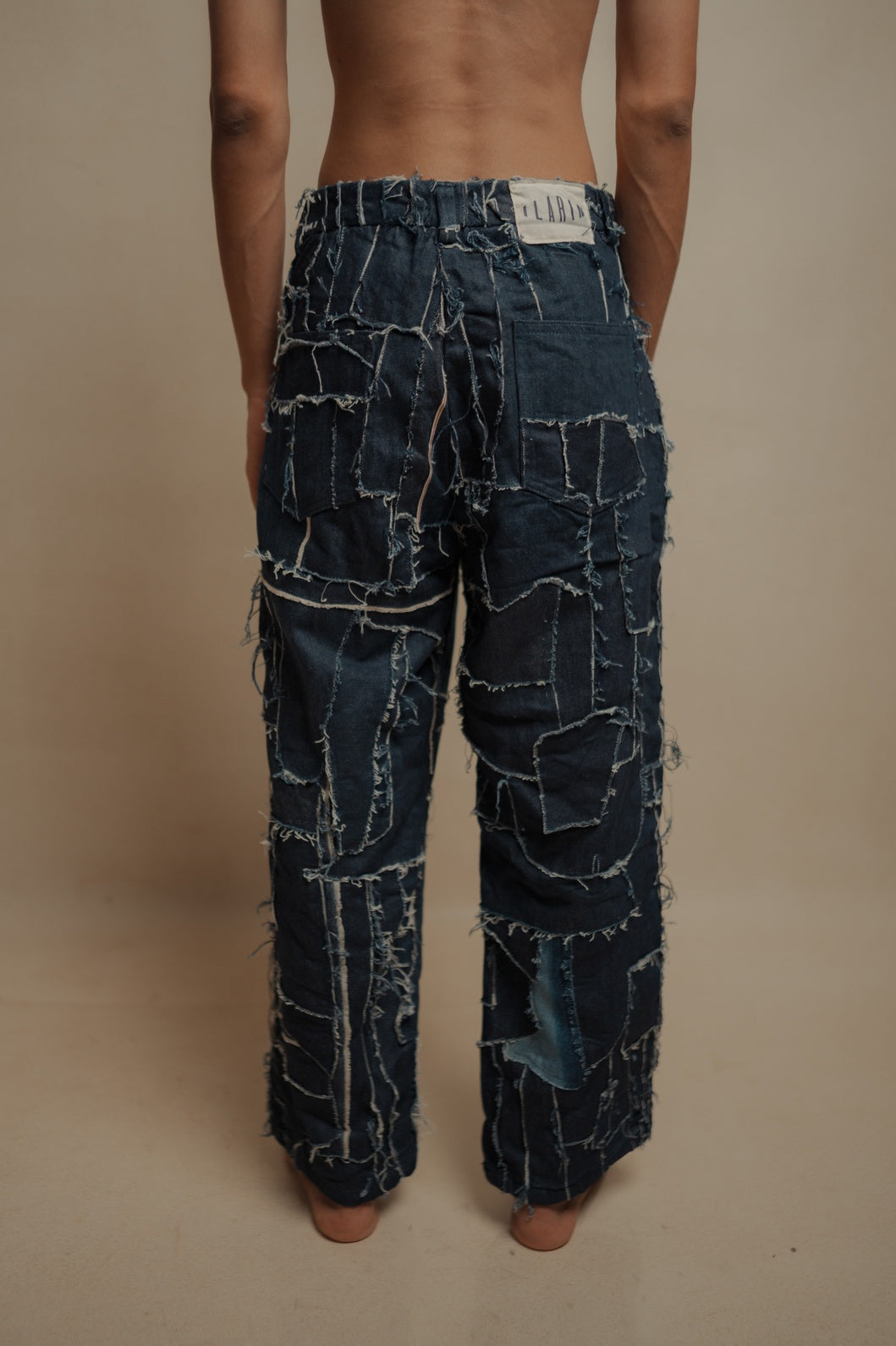 Upcycled Denim Patchwork Pant