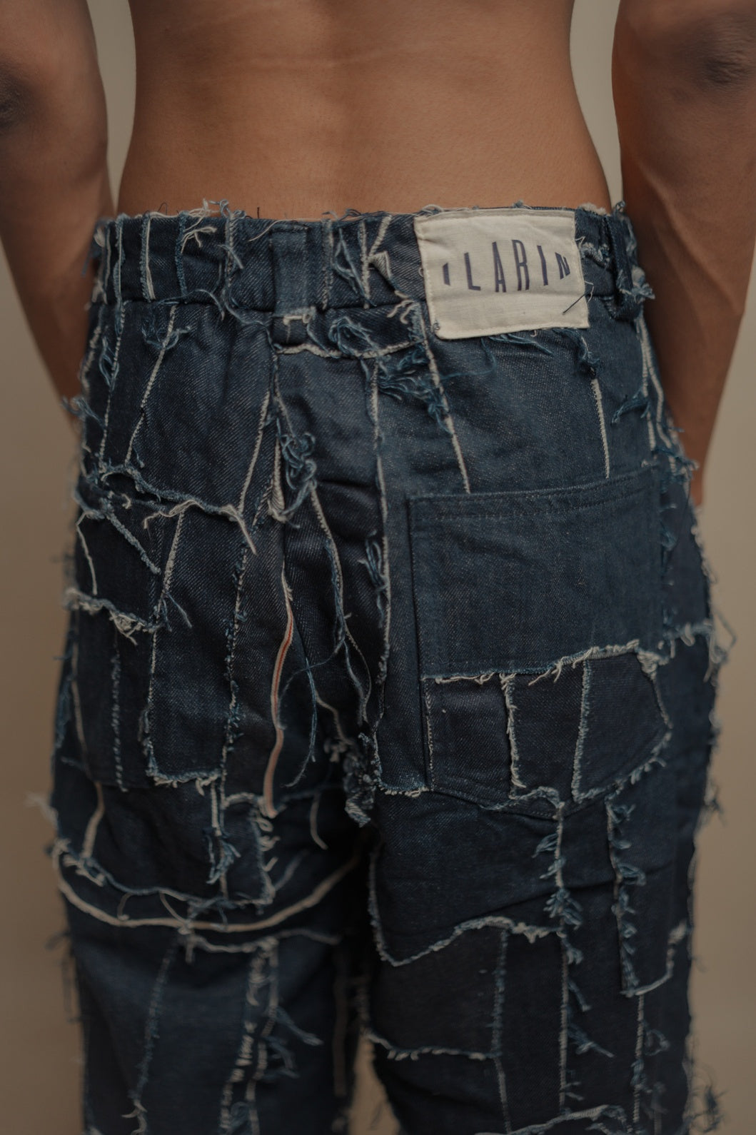 Upcycled Denim Patchwork Pant